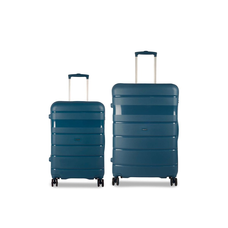 TIMUS Sunlite Set Of 2 Hard-Sided Medium Large Trolley Bags