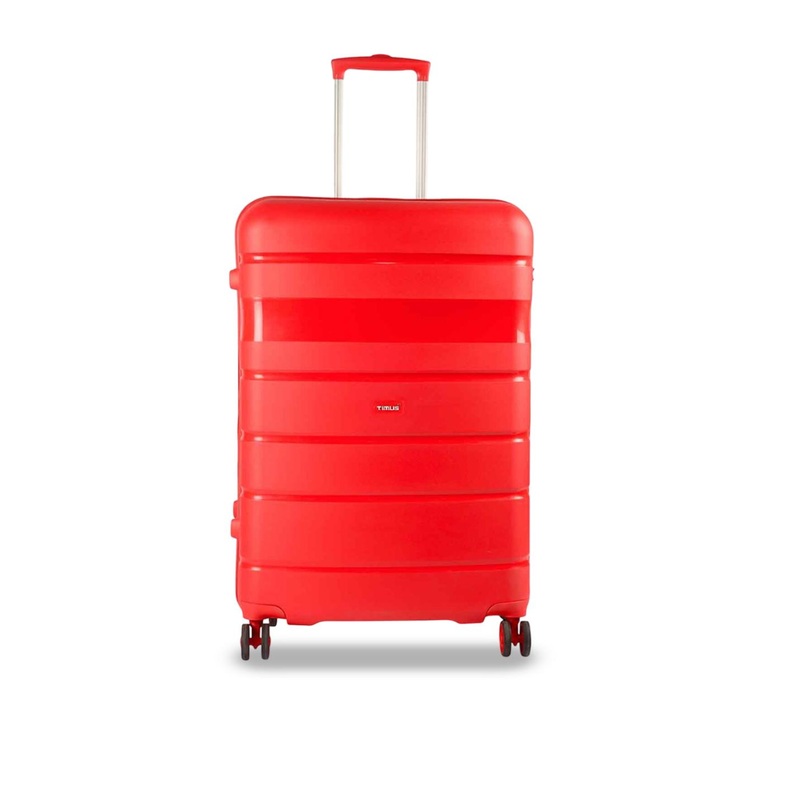 Timus Textured 360-Degree Rotation Hard-Sided Large Trolley Bag