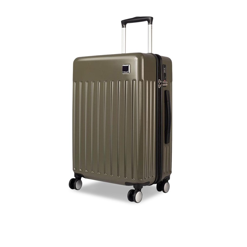 Timus Unisex Neolite Textured Hard-Sided Large Trolley Bag