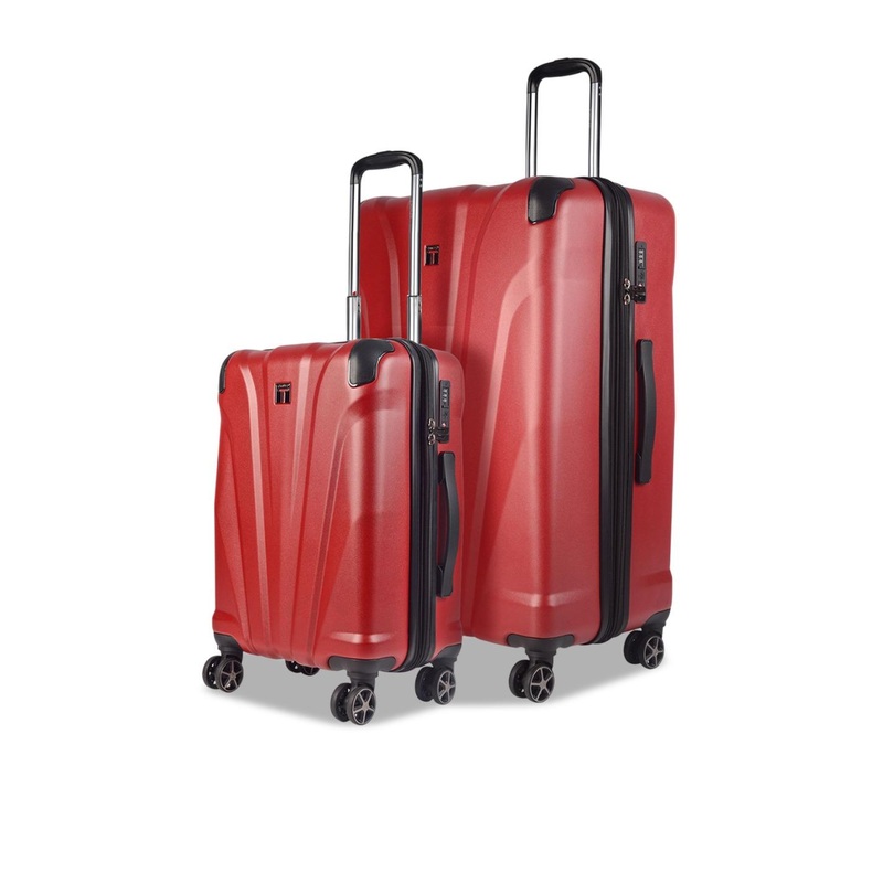 Timus Unisex Set Of 2 Hard Luggage Hard Sided Trolley Suitcase