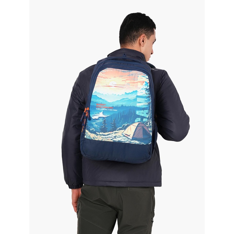 Wildcraft Unisex Padded Strap Has a Tablet Sleeve Backpack with Compression Straps