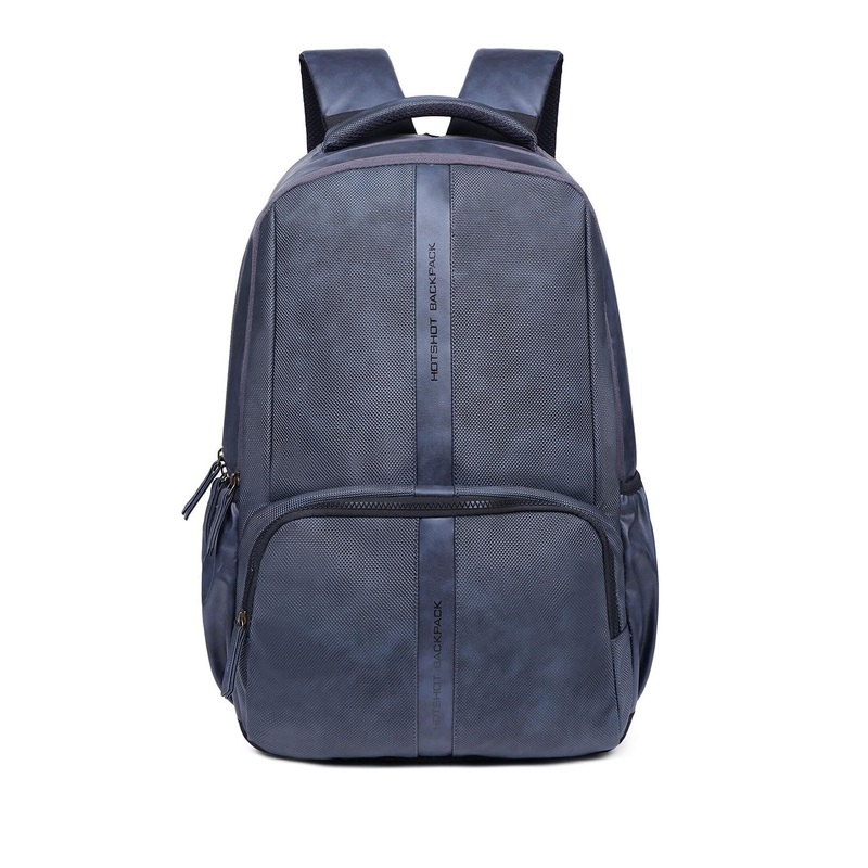HOTSHOT Textured Leather Water Resistant Laptop Backpack