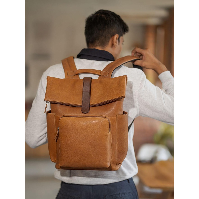 MAI SOLI Stockholm VintageA Caramel Backpack