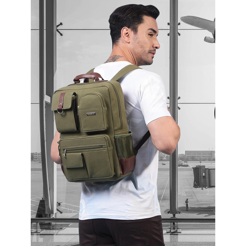 MOVE-MEANT Unisex Canvas Backpack