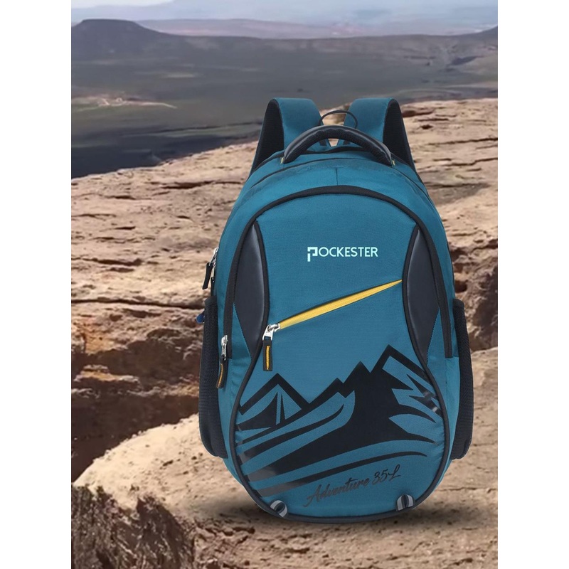 Pockester Men Graphic Printed Backpack