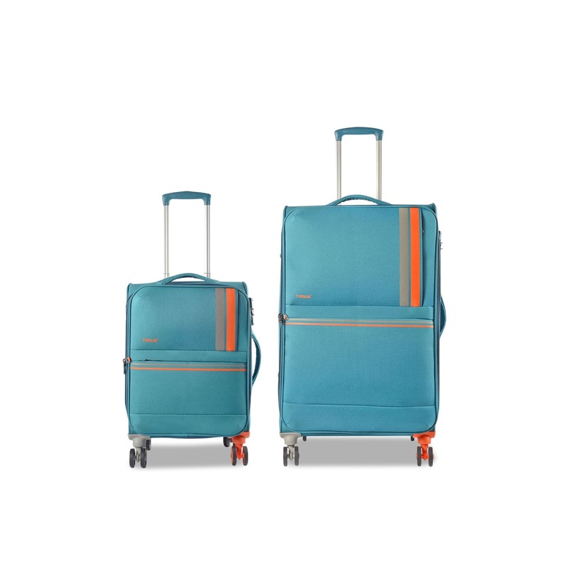 TIMUS Set Of 2 Soft Luggage Soft-Sided Trolley Bag