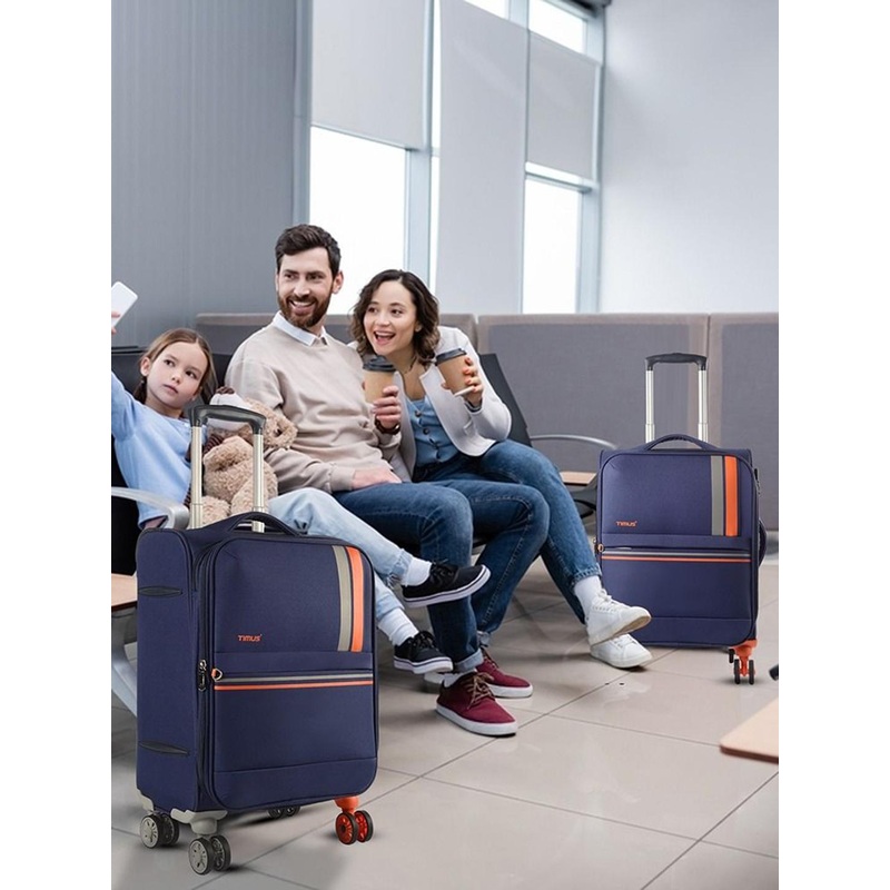 TIMUS Soft luggage Set Of 2 Soft Sided Medium & Cabin Trolley Bag