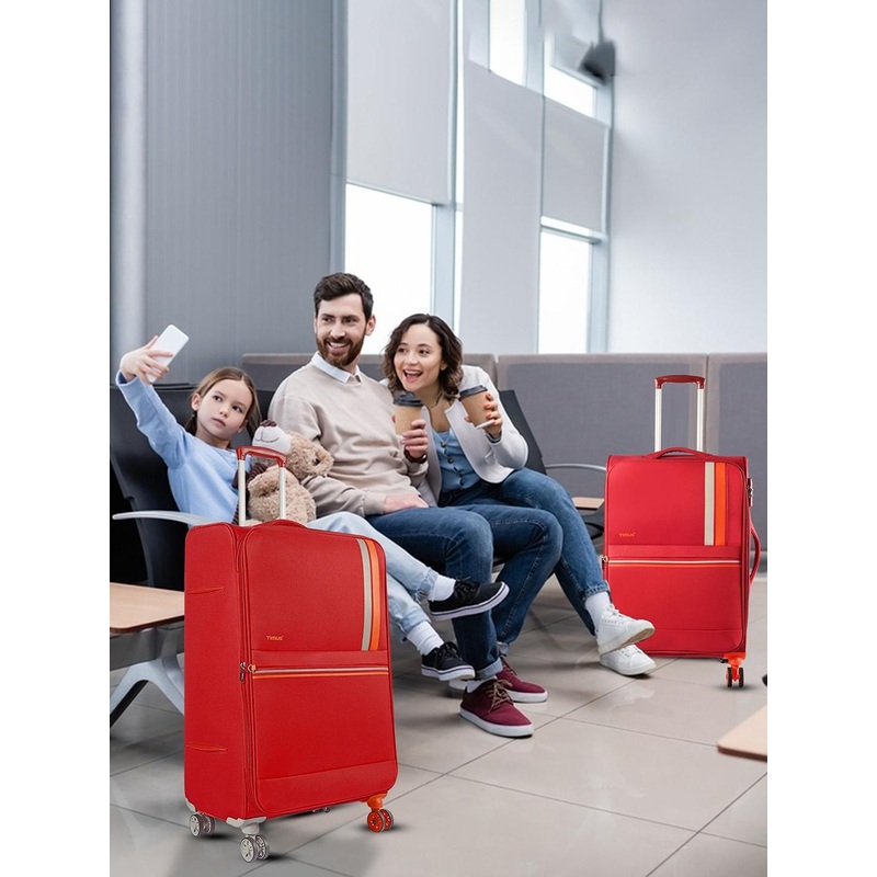 Timus Soft Luggage Set Of 2 Soft Sided Trolley Bag