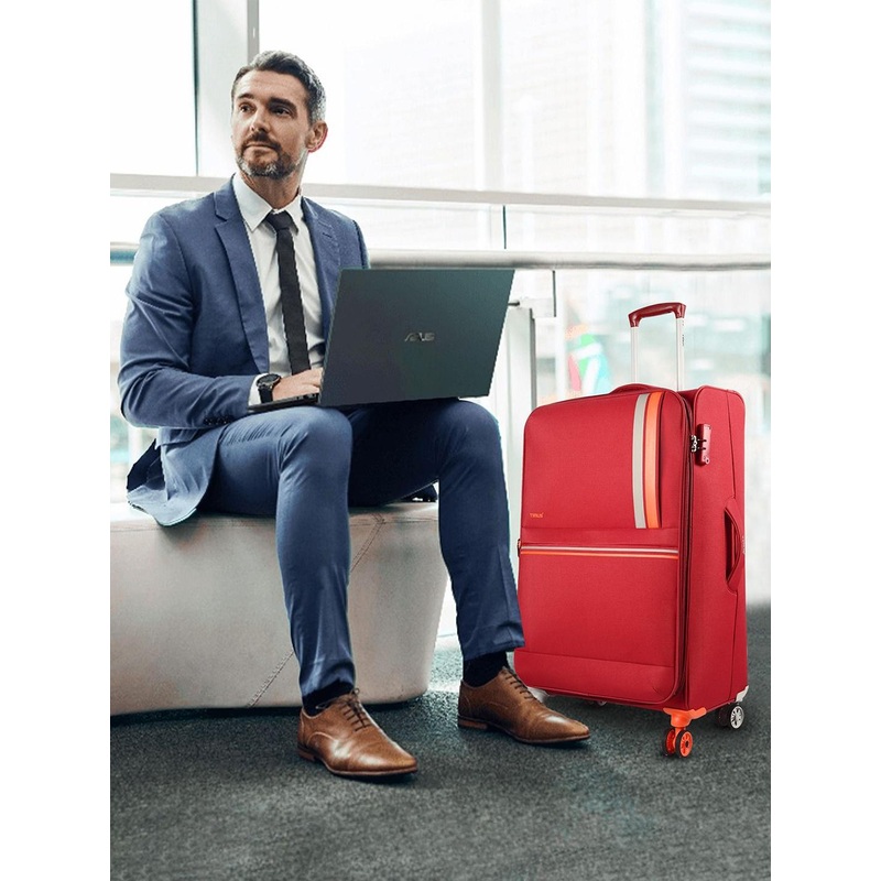 TIMUS Soft luggage Soft Sided Medium Trolley Bag