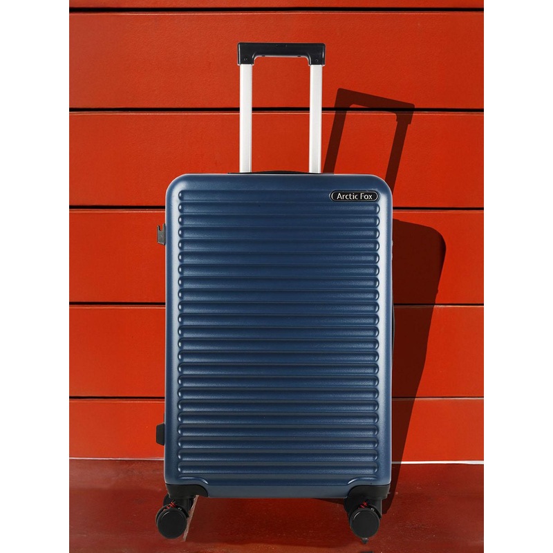 Arctic Fox Set Of 3 Textured Hard-Sided Medium Trolley Suitcase