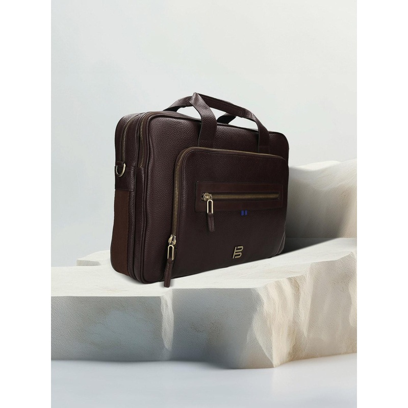 BAGATT Men Leather Laptop Bag