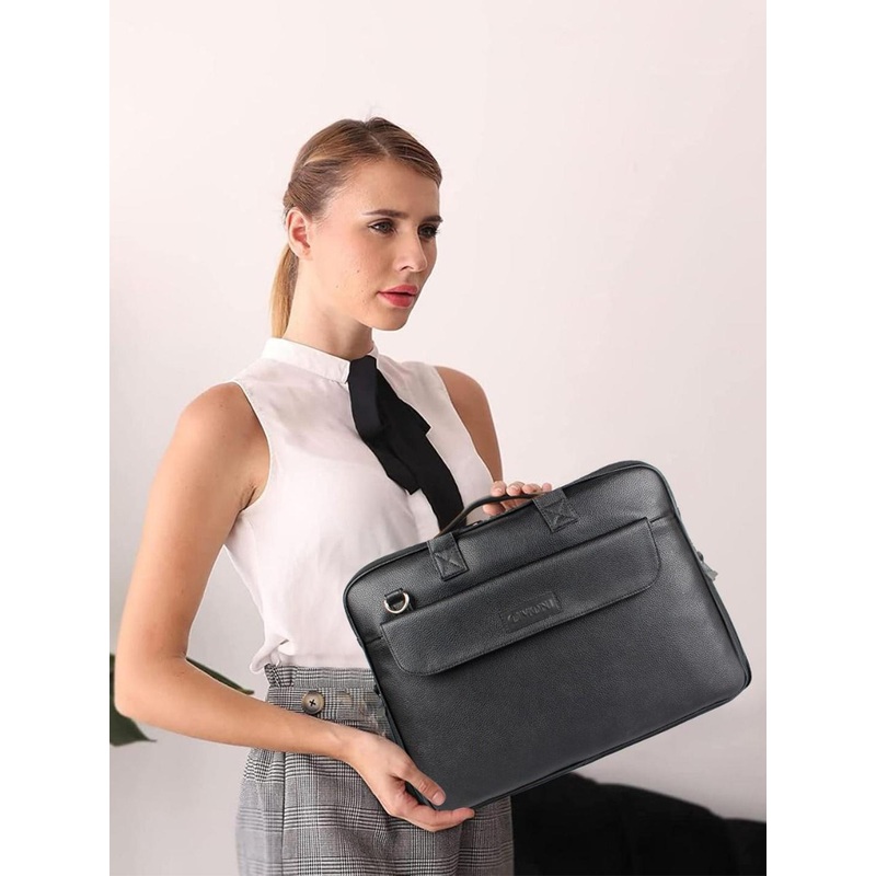 CIMONI Unisex PU Laptop Bag