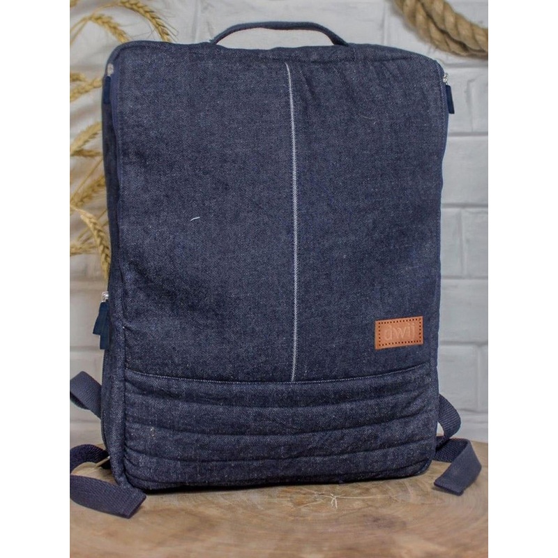 DWIJ Unisex Upcycled Office Travel Executive Backpack