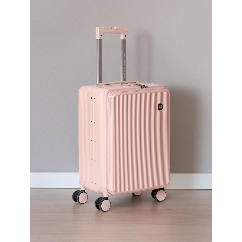 French Connection Textured Hard Cabin Trolley Suitcase- 44L