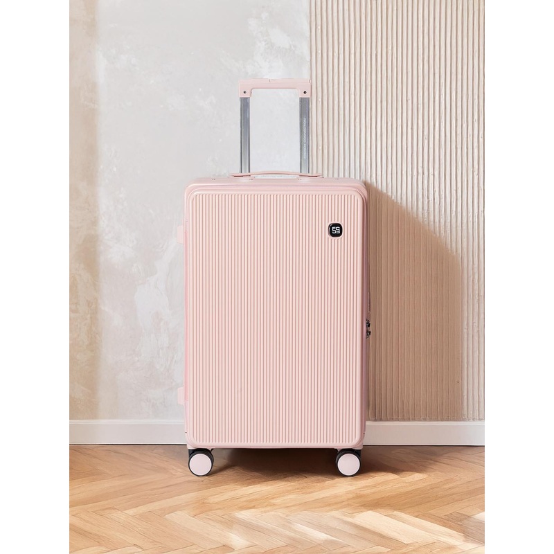 French Connection Textured Hard Medium Trolley Suitcase- 76L