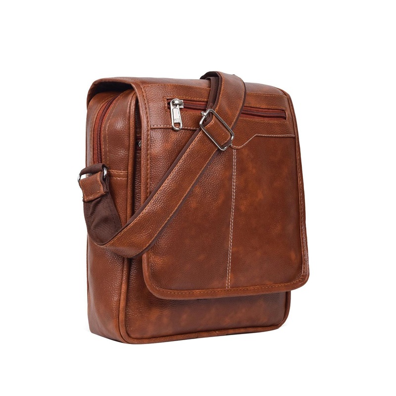 GOLD SKY Men PU Sling Bag With Non-Detachable Sling Strap