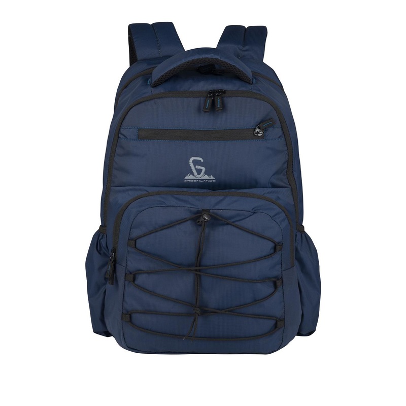 GREENLANDS Men 37L Ziggy Large Backpack with Attached Rain Cover & 2 Spacious Compartments