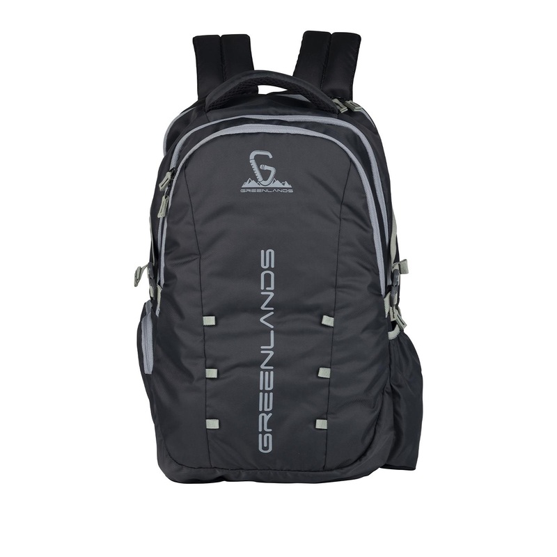 GREENLANDS Men Typography Printed Large Backpack with Attached Rain Cover – 42 L