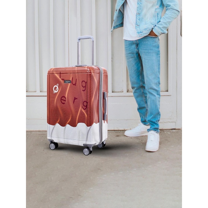 Luggero Set Of 2 Hard Sided Trolley Bag