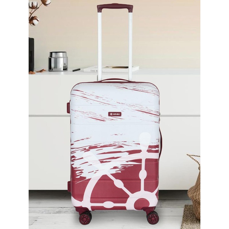 NOVEX Printed Small Hard-Sided Trolley Bag