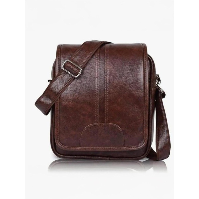 NYFEE Men Textured One Handle Messenger Bag With Non-Detachable Sling Strap