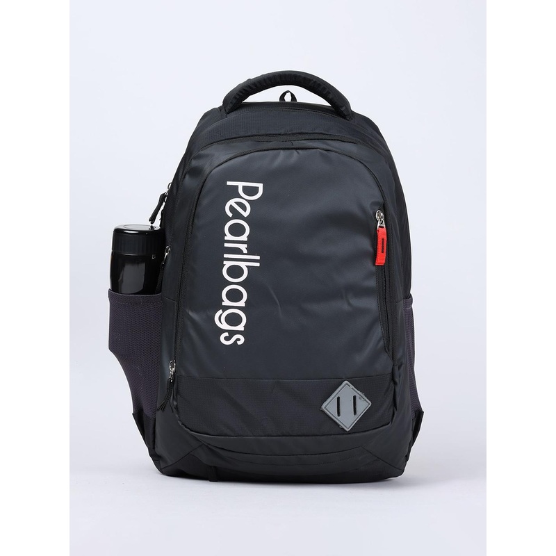 PB Pearlbags Unisex Brand Logo Printed Backpack