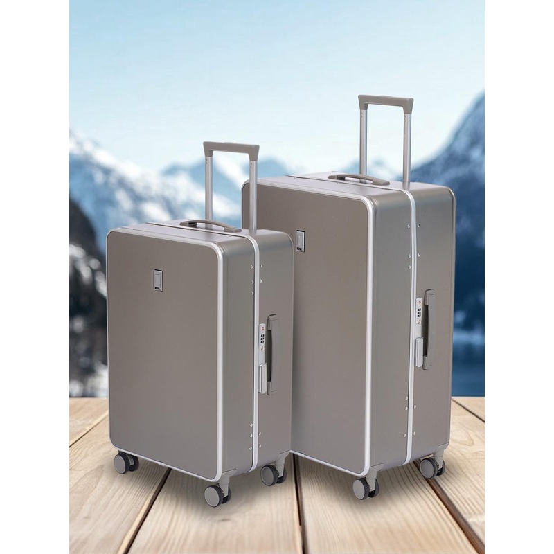 SWISS MILITARY Set Of 2 Lorenzo PC Hard-Sided Medium & Large Trolley Suitcase