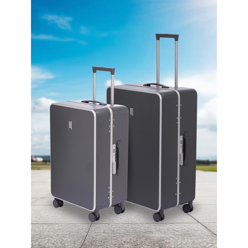 SWISS MILITARY Set Of 2 Lorenzo PC Hard-Sided Trolley Suitcase