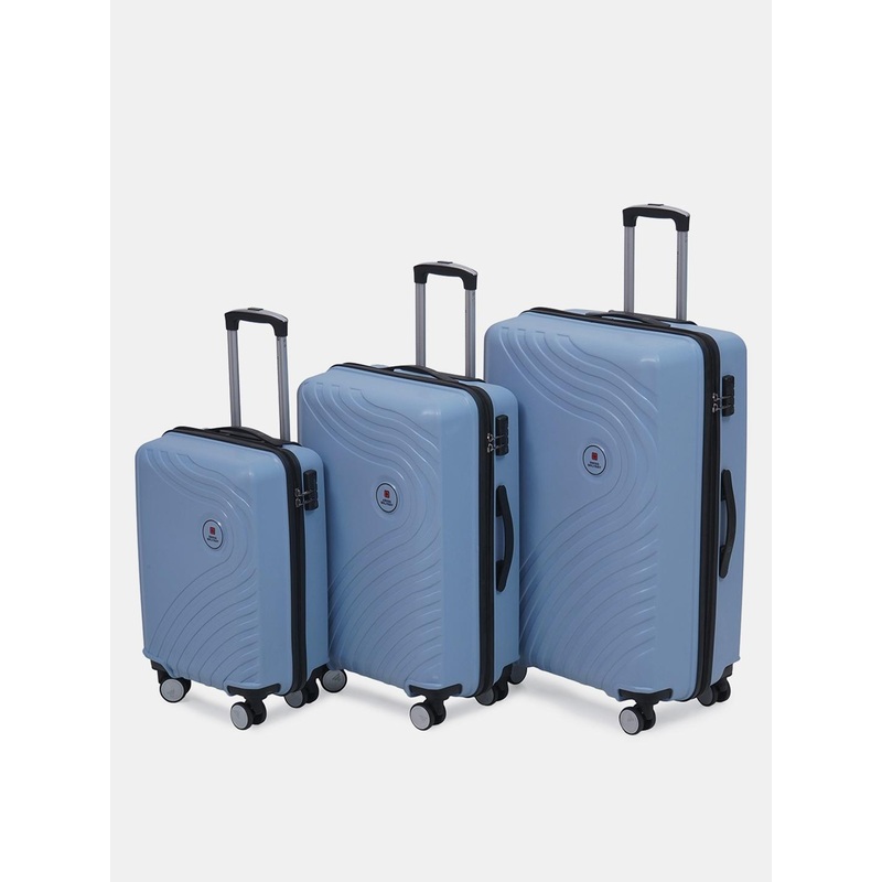 SWISS MILITARY Set Of 3 Hard-Sided Trolley Bag