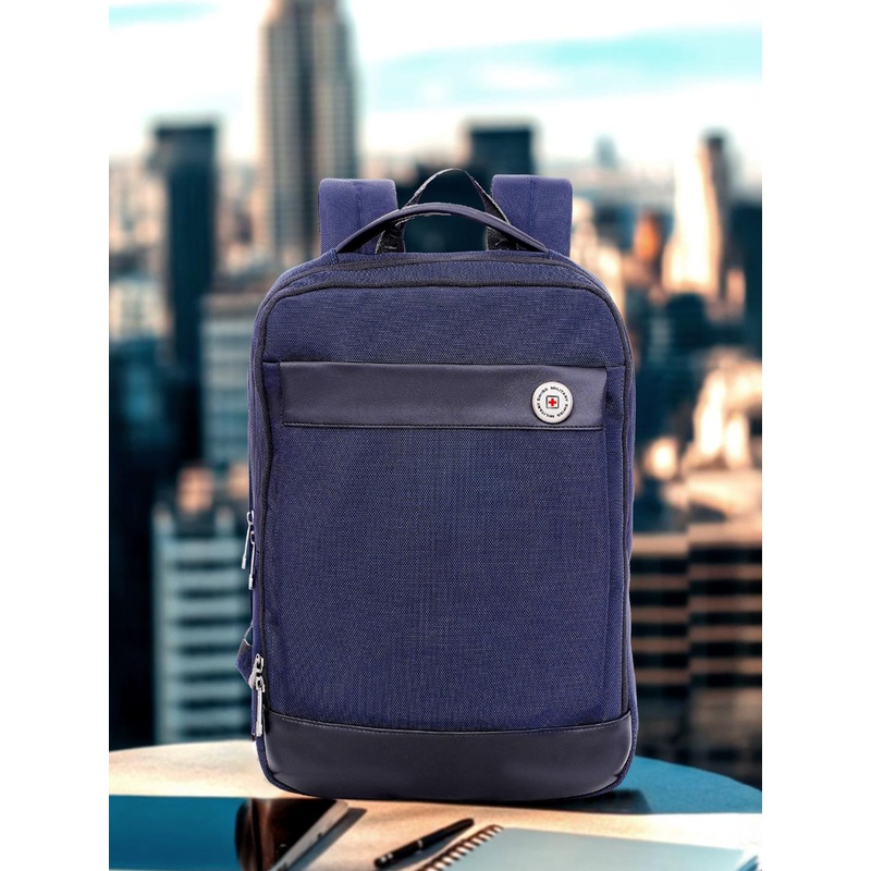 SWISS MILITARY Unisex Solid Ergonomic Up to 15 Inch Laptop Backpack