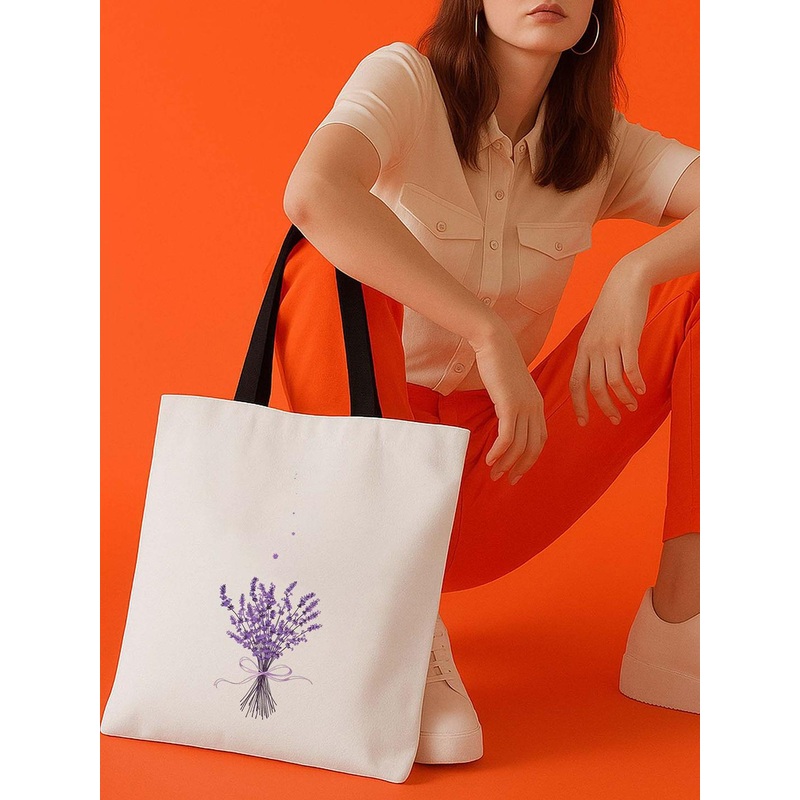 ARTBUG Floral Printed Shopper Tote Bag