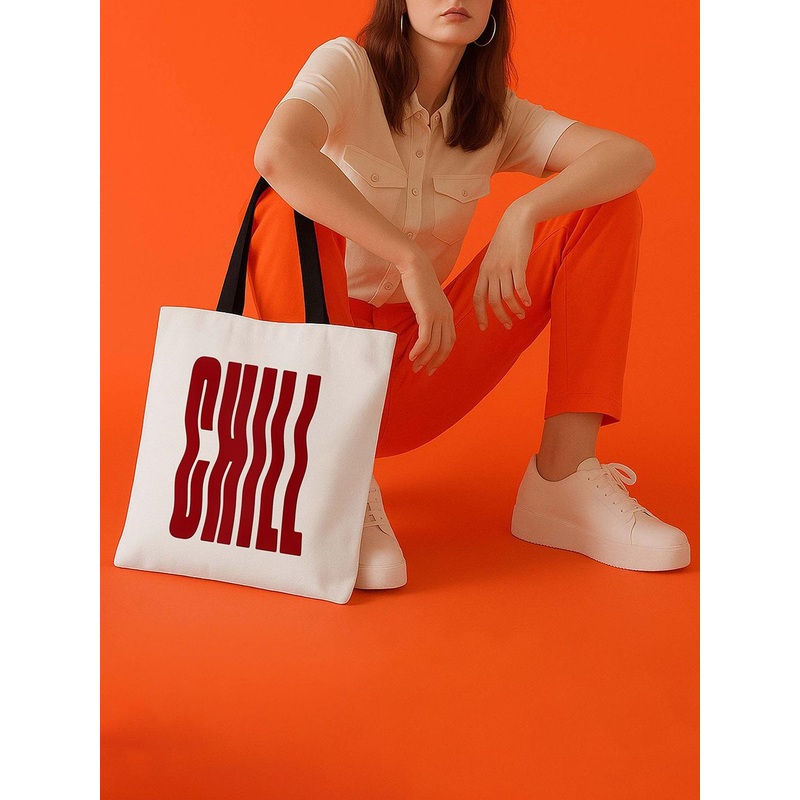 ARTBUG Unisex Typography Printed Shopper Casual Tote Bag