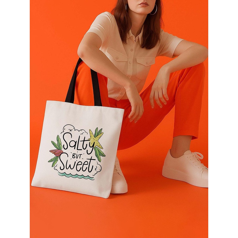 ARTBUG Women Typography Shopper Tote Bag