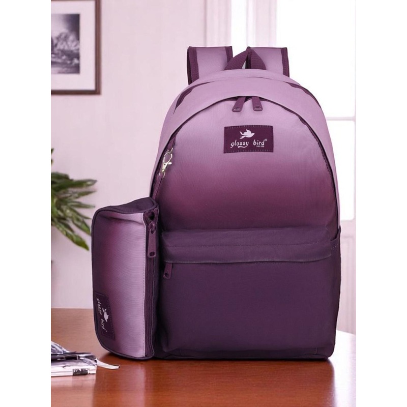 ECHOBOOMERS Unisex Colourblocked Backpack