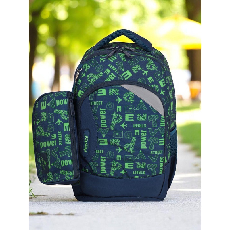 ECHOBOOMERS Unisex Typography Backpack