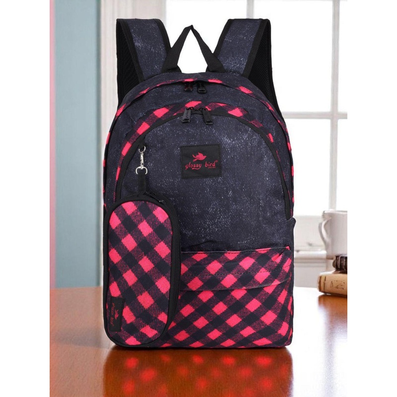 ECHOBOOMERS Unisex Yoke-Style Water-Resistant Backpack