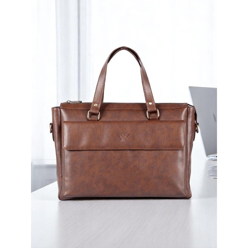 GBK Men Leather Laptop Bag