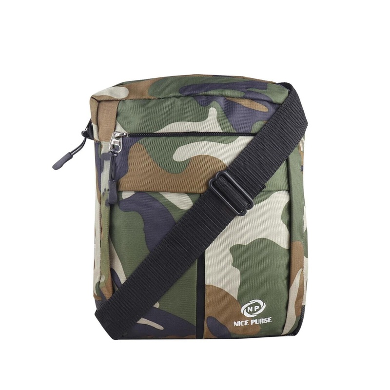 NICE PURSE Abstract Printed Oversized Structured Messenger Bag