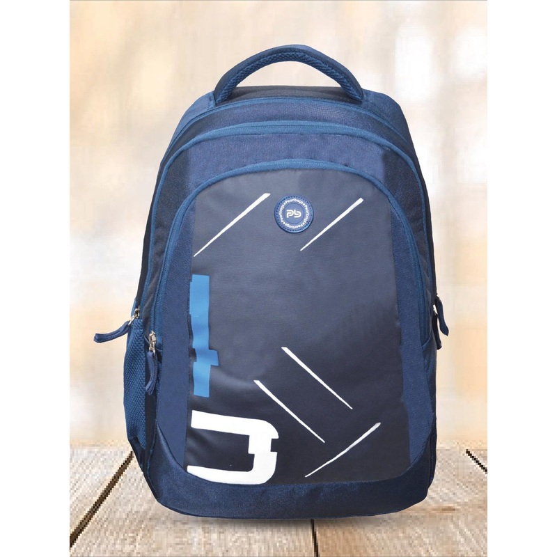 PB Pearlbags Unisex Printed Water Resistant Backpack With 3 Compartment & Laptop Sleeve