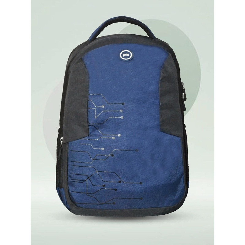 PB Pearlbags Unisex Striped Ergonomic Backpack