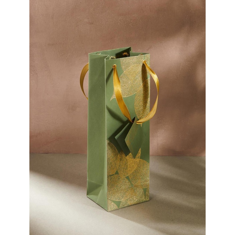 Fabindia Floral Printed Paper Varak Gift Tote Bag