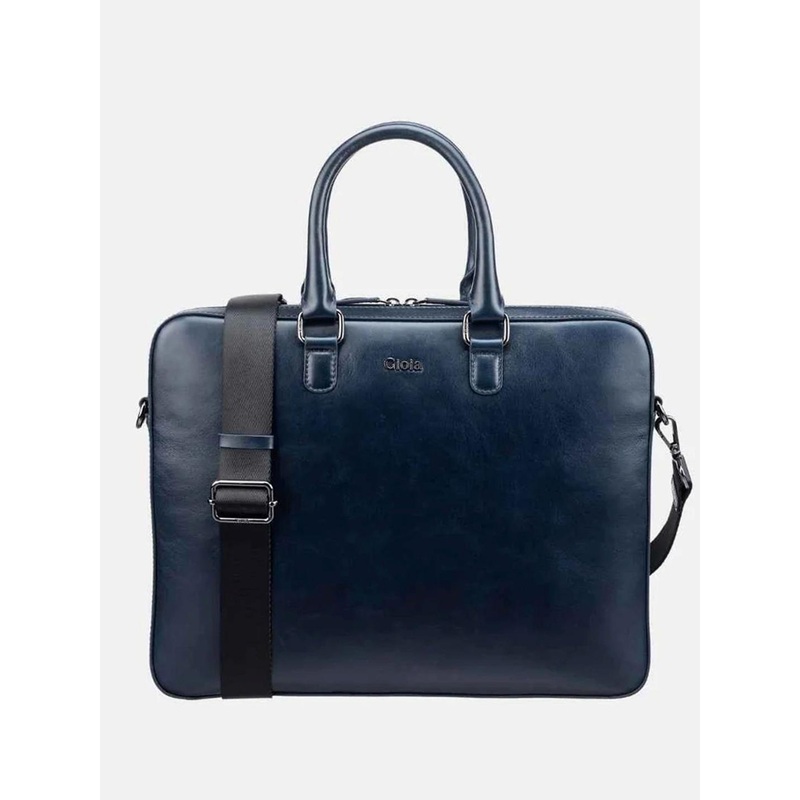 GIOIA Enzo Men Detachable Sling Strap Two Handles Leather Laptop Bag
