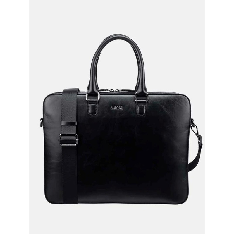 Gioia Men Enzo Detachable Sling Strap Two Handles Leather Laptop Bag