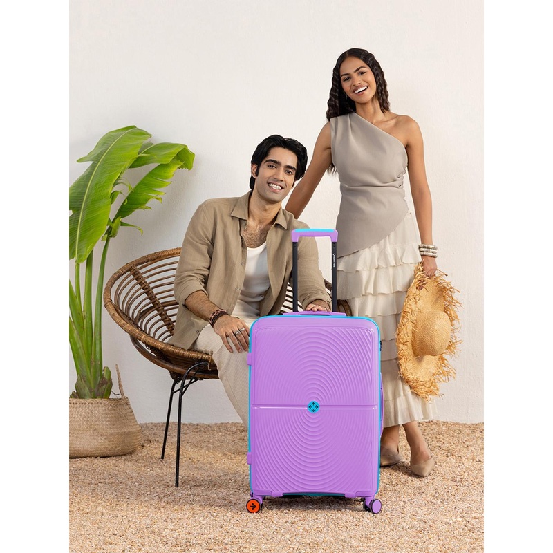 Nasher Miles Bali Textured Hard-Sided Large Trolley Bag