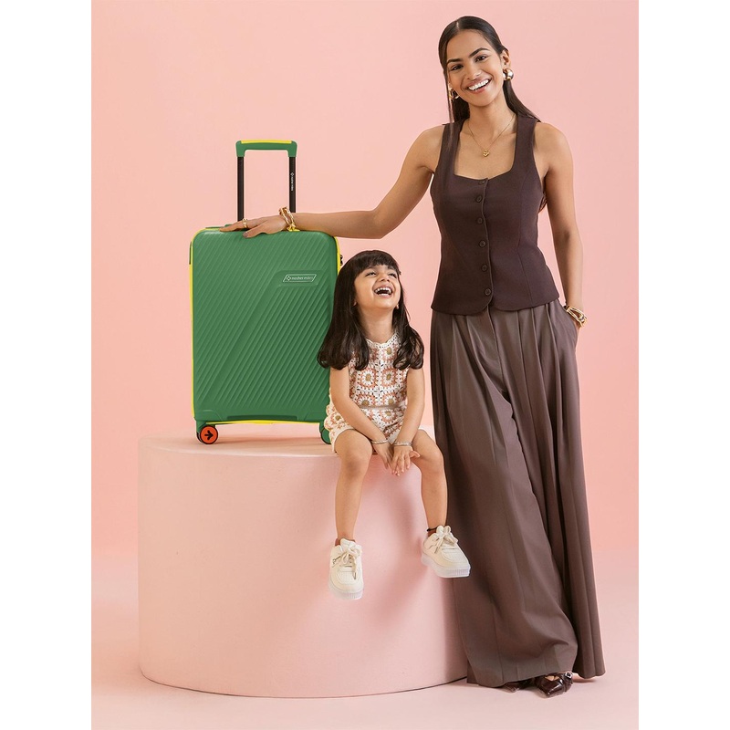 Nasher Miles Textured Hard-Sided Cabin Trolley Bag