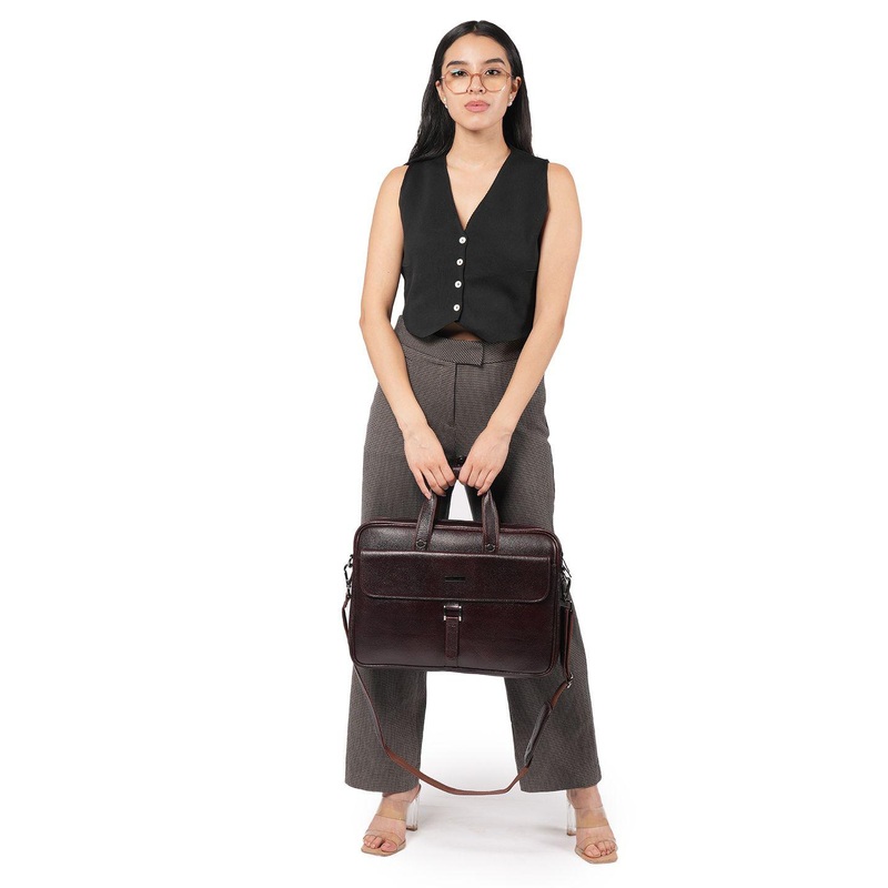 Style Shoes Unisex Leather Laptop Bag