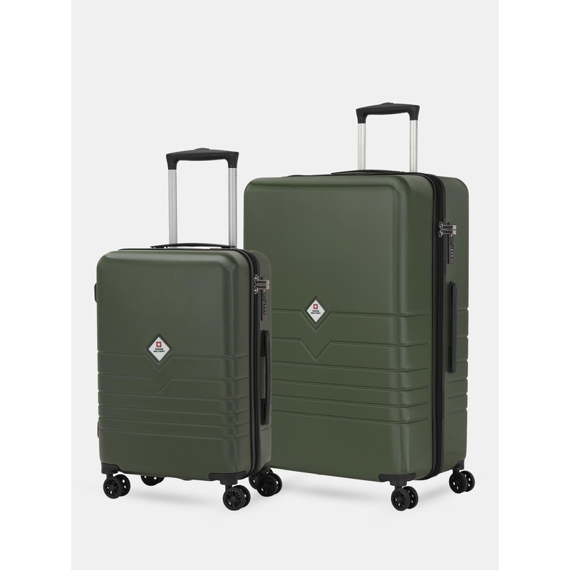 SWISS MILITARY Arctic Set Of 2 Textured Hard-Sided Trolley Bag