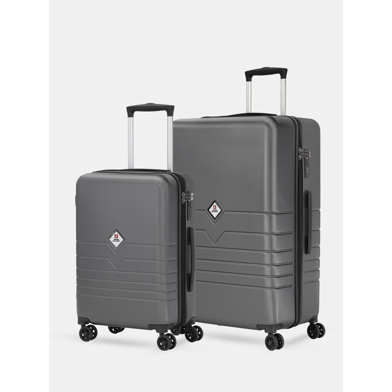 SWISS MILITARY Arctic Unisex Set of 2 Arctic Textured Hard Sided Trolley Bags