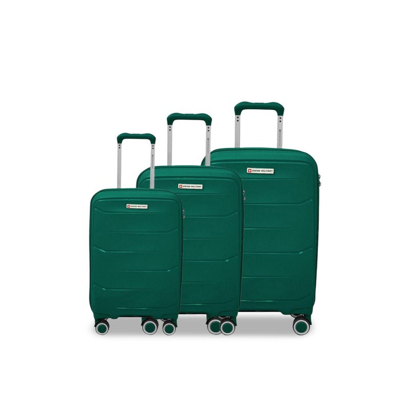 SWISS MILITARY Edge Set Of 3 Hard Sided Trolley Bag