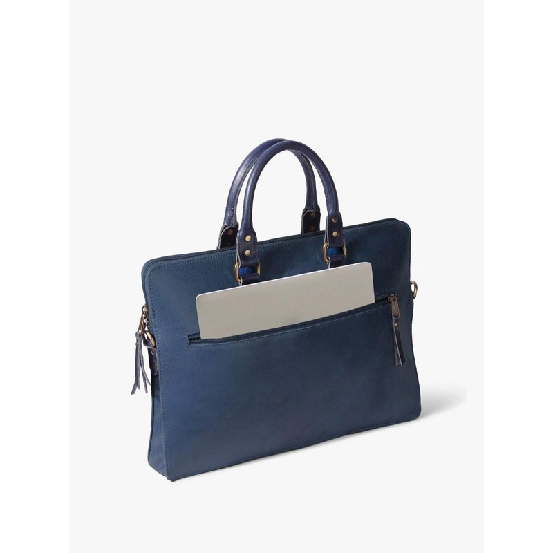 the leather warehouse Unisex Leather Laptop Bag